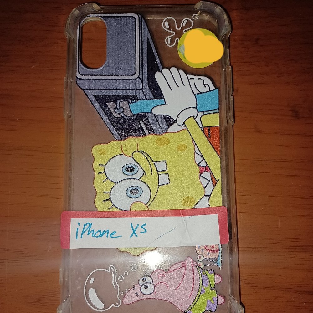 iPhone XS SpongBob Silicone Phone Case